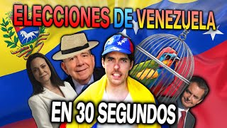 ELECCIONES EN VENEZUELA EN 30 SEGUNDOS [upl. by Trueman]