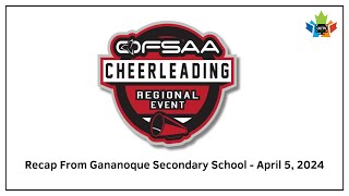 OFSAA Cheerleading Recap from April 5 2024 [upl. by Naux]