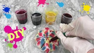 Как сделать футболку ТайДай ❤ Tie  DyeПри помощи СУХИХ КРАСИТЕЛЕЙ [upl. by Dnalyaw787]