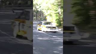 Insane speed  rally wrc cars rallycar fast audi urquatro [upl. by Oinoitna]