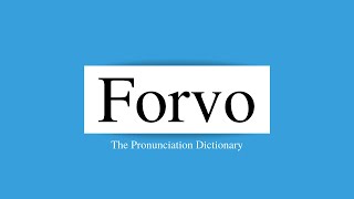 Forvocom  The Pronunciation Dictionary Pronounced by Native Speakers [upl. by Annaiviv515]