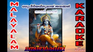 Oru Pidi Avilumayi Karaoke With Lyrics  Mayilpeeli [upl. by Kinnie813]