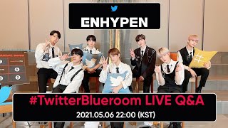 Twitter Blueroom LIVE QampA with ENHYPEN 2021 Eng Sub full [upl. by Jori]