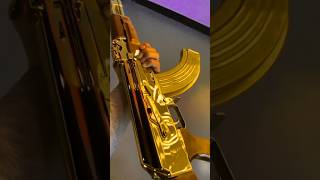 Ak 47 Gold plated shortvideo ak47king slowmotion foryou ak47lover [upl. by Adnolaj]