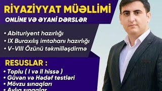 Riyaziyyat test toplusu 2023  I Hissə  Çoxbucaqlılar səh 193195 [upl. by Airamana]