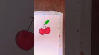 🍒DIY cute drawing ideas shorts shortsvideo [upl. by Hairym930]