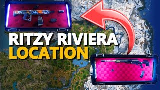 Ritzy riviera weapon case location in fortnite [upl. by Narik]