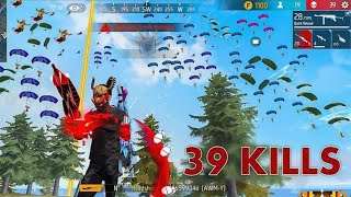 Free Fire Solo Vs Squad 💪 Gameplay 39 kill  Free Fire Headshot Trick 99 headshot Rate freefire [upl. by Iny97]