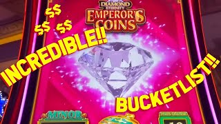 I HIT MULTIPLE BUCKET LIST BONUSES with VegasLowRoller on Emperor’s Coins Slot Machine [upl. by Ojillek430]