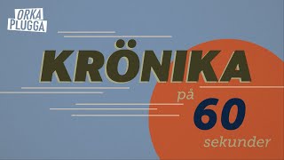 60 SEKUNDER  Så här skriver du en krönika [upl. by Yffat222]