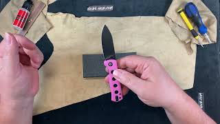 QS150H2 QSP Knife Canary Folder Pink BLK [upl. by Akemot]