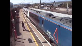 The Class 390 Pendolino New Avanti West Coast No390112 was leaves at Penrith North Lakes [upl. by Inaoj847]