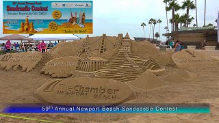 Sandcastle Contest 59th Annual Newport Beach 2021 [upl. by Chester]