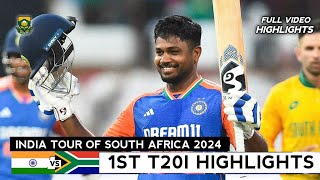 India vs South Africa 1st T20 2024 Full Highlights  IND vs SA 1st T20 Highlights 2024 [upl. by Adriana]