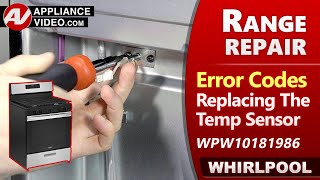 Range  Oven Temperature Sensor Diagnostic amp Replacement by Factory Appliance Technician [upl. by Wein]