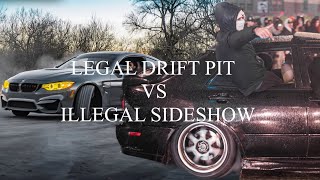 CAR MEET LEGAL PIT VS CHICAGO CAR MEET TAKEOVER [upl. by Anasxor]