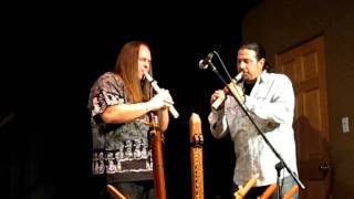 Mark Holland and John Kulias Native American Flute Music Duet [upl. by Pickford883]