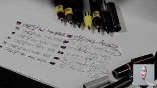 Comparing different technical pens Rotring Kern FaberCastell [upl. by Yot]