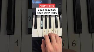 Another Love Tutorial Piano Video shots piano pianomixmusic [upl. by Ardeahp]