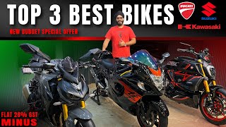 Z1000 VS Hayabusa VS Diavel 1260S  Crazy Superbike Collection  Jasneet Singh  Superbikes Emporio [upl. by Sergio]