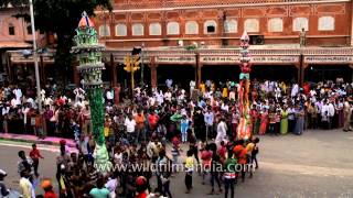 Teej festival celebration in Jaipur Rajasthan [upl. by Egroej]