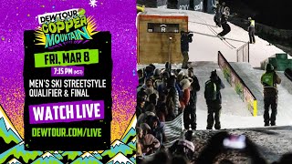 Men’s Ski Streetstyle Qualifier and Final  Dew Tour Copper 2024 [upl. by Haet]