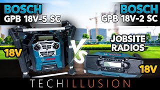 🔥WHICH ONE is BETTER🧐 BOSCH GPB 18V2 SC vs GPB 18V5 SC Cordless Jobsite Radios in comparison😱 [upl. by Eelarac334]