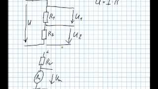 Der Spannungsteiler Unbelastet und Belastet  BERECHNUNG [upl. by Darrej]