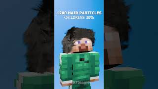 Minecraft Hair Simulation ✂️🔥 physicsdemonstration relaxing minecraft [upl. by Constantia]