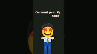 Comment your city name music comedy funny love 💓💓😺😺💓 [upl. by Orling]