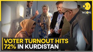 Voter Turnout Hits 72 In Kurdistan  KDP secures Over 800000 Voters So Far  WION [upl. by Imoyn599]