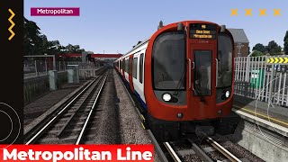 Metropolitan Line Amersham  Finchley Road  Train Simulator Classic metropolitanline [upl. by Adia]