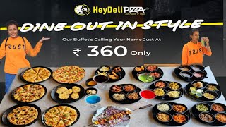 Unlimitted Buffet At Rs 360 only 🤩 Heydeli Pizza Indore  Unlimited Pizza Buffet 😋 [upl. by Nillek486]