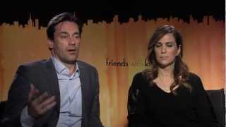 Jon Hamm amp Kristen Wiig talk about the Oscars funny friends and Friends with Kids [upl. by Lien123]