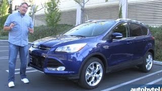 2014 Ford Escape Titanium 20 EcoBoost Test Drive Video Review [upl. by Arabel]