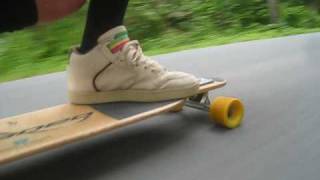 Loaded Dervish 380  mph Downhill Longboarding  86a Stimulus wheels [upl. by Icrad809]