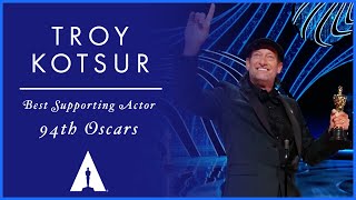 Troy Kotsur Wins Best Supporting Actor for CODA  94th Oscars [upl. by Melone]