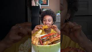 KING CRAB  LOBSTER SEAFOOD BOIL ASMR 🦀🦞🦐 [upl. by Iroak]