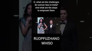 Miss Universe India 2024 TOP 5 QampA RUOPFUZHANO WHISO FROM NAGALAND missuniverse missworld [upl. by Winifield]