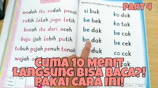 Cara Mengajarkan Anak Membaca Tanpa Mengeja Rangkaian Tiga Huruf Akhiran K L M N R S T [upl. by Eveline]