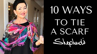 10 Ways To Tie A Scarf [upl. by Campy762]