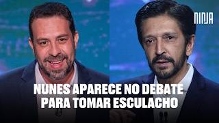 🔥Nunes aparece no debate para tomar esculacho🔥Boulos explora contradições do adversário sai melhor🔥 [upl. by Neelloc]