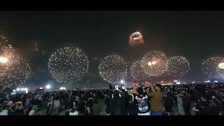 New Year Fireworks in Ras Al Khaimah Marjan Island to welcome 2024 [upl. by Kristian]