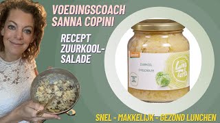 Zuurkoolsalade  gezonde lunch [upl. by Balbinder]