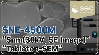 SECSEM TabletopSEM SNE4500M Operation [upl. by Ednalrym]