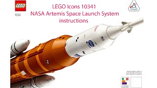 LEGO Icons 10341 NASA Artemis Space Launch System instructions [upl. by Rodriguez733]