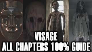 Visage Walkthrough  100 All Chapters amp Easter Eggs  All Achievement  Trophy Guide [upl. by Ymmot]