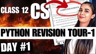 Day 1  Python Revision Tour Part  1  CBSE Class 12 Computer Science083 class12CS class12 [upl. by Htyderem]