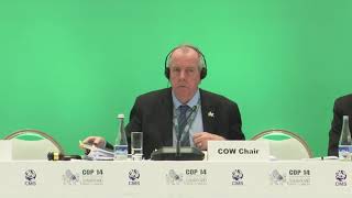 CMS COP14  3rd Day Plenary FRENCH  14 Feb morning session [upl. by Waxman]