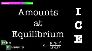 Amounts at Equilibrium ICE Papers 1  2  AQA A Level Chemistry [upl. by Attenrev929]